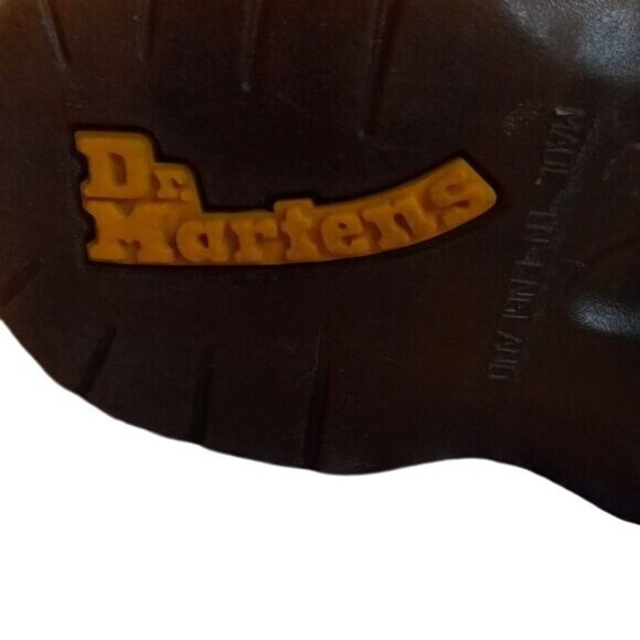 Dr. Martens Sz 13 Black Leather Childrens Sandals Open-Toe Made In England - Picture 5 of 14